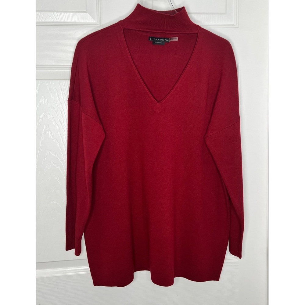 Alice + Olivia Cutout Pullover Top Long Sleeve Sz Small